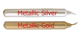 Special Metallic Anniversary Candles,half by 4in. Image