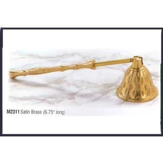 Satin Brass Candle Snuffer, 6 3/4