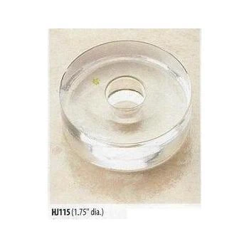 Clear Candle Holder, 1 3/4