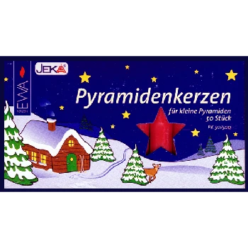 Pyramid candles for Christmas Windmills. Image