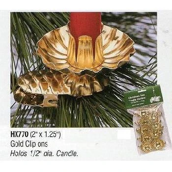 Gold Tree Candles Clips