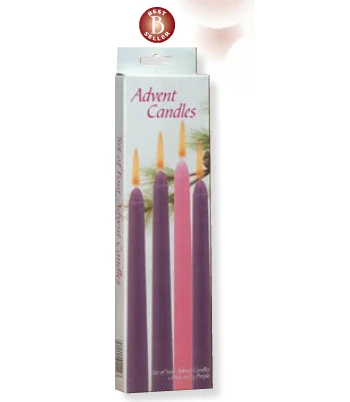 C129-Box of 4 Advent Candles Image